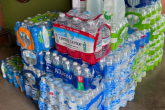 Water donations at Hank's Downtown Dive in Cary